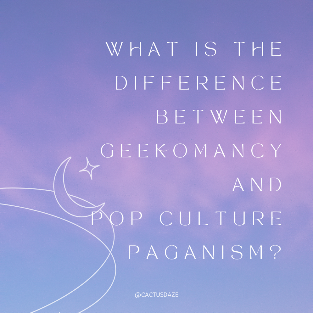 What is the Difference Between Geekomancy and Pop Culture Paganism?